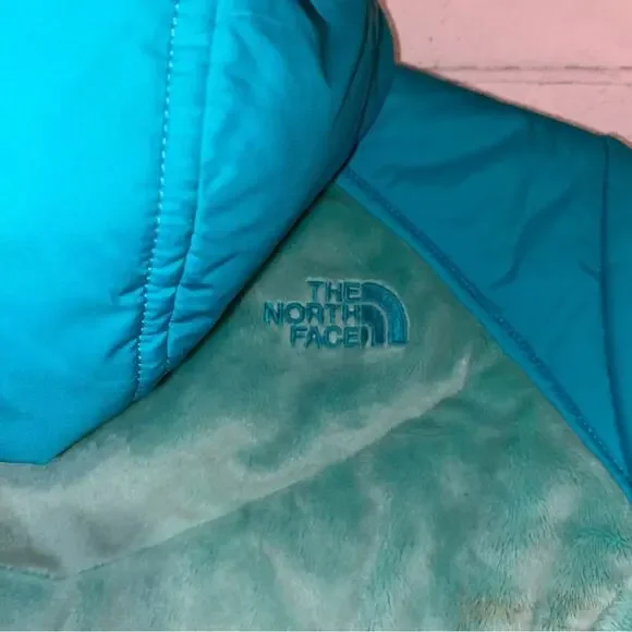 THE NORTH FACE $120 Reversible Perseus Jacket Girls 14-16 Blue / Green EUC - Picture 10 of 15